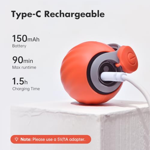 Petgravity Speedy Sprint Smart Moving Cat Ball (Rechargeable, Motion-Sensor Standby) — view 6