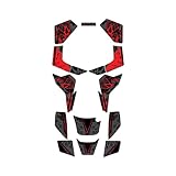 Kalair GFX Graphics Kit for Suzuki LT80 LTZ80 (All Years) Revolt Series Red 16 Mil- ATV UTV Custom Racing Graphics Stickers Decals Kit, no-Plastics