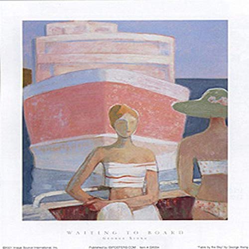 BUY ART FOR LESS Waiting to Board by George Xiong 7 X 5 Poster
