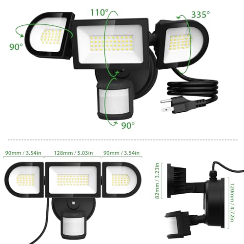 Imaihom BDD65G-3 65W Motion Sensor Outdoor Lights, Plug In Flood Lights Outdoor 6500Lm thumb #8