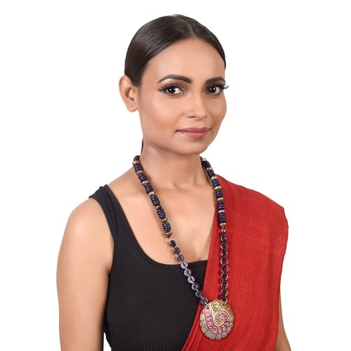 Image of AAKRITI ART CREATIONS Handcrafted Tribal Dhokra & Royal Brass Necklace Collection | Queen, Cleopatra & Heritage-Inspired Statement Jewelry | Artisan Ethnic Necklaces for Women