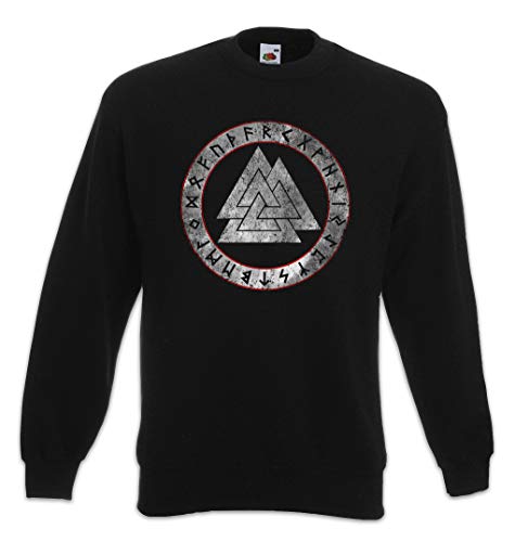 Pull Valknut Runes Urban Backwoods : sweat imprimé mythologie nordique
