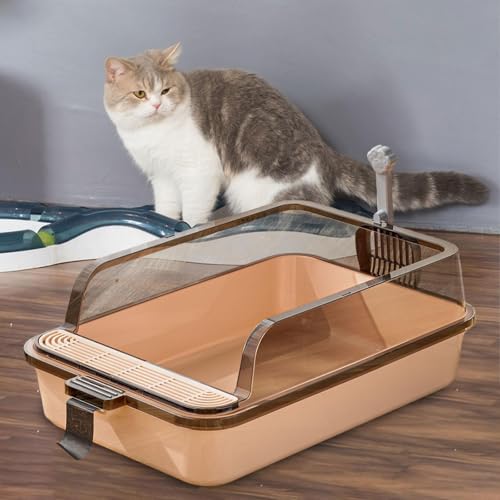 Pan litière ouvert démontable pour chats et petits chiens d'intérieur