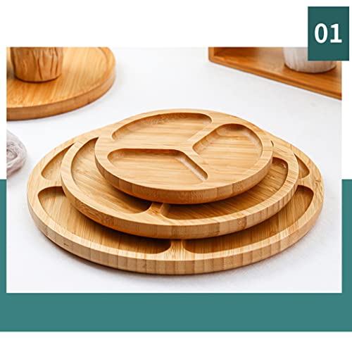 Plateau de service en bambou avec 5 grilles et couvercle, parfait pour les desserts, les fruits, les légumes lors de fêtes, les dîners de famille et les vacances