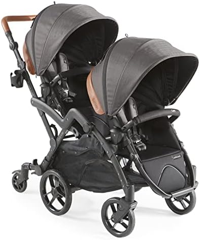 Contours Curve V2 Convertible Modular Tandem Double Baby & Toddler Stroller with Reversible Easy-Lift Seats, 360 Turns, Infant Car Seat Compatibility, Sturdy and Convenient Standing Fold - Black