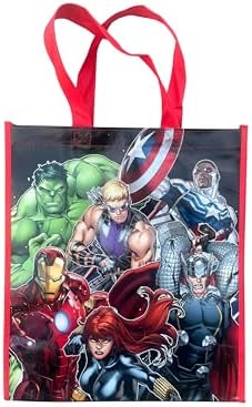 Legacy Licensing Partners Marvel Comics Avengers with Iron Man, Thor, Hulk, Black Widow, Captain America, and Hawkeye Collectable Large Reusable Gift Tote Bag image 3