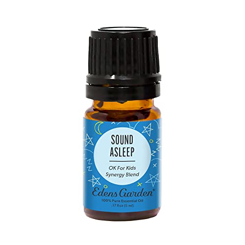 Edens Garden Sound Asleep "OK for Kids" Essential Oil Synergy Blend, 100% Pure Therapeutic Grade (Undiluted Natural/ Homeopathic Aromatherapy Scented Essential Oil Blends) 5 ml