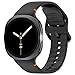 [3 Pack] Straps Compatible for Samsung Galaxy Watch 8 40mm 44mm/Galaxy Watch 8 Classic 46mm Bands, Soft Silicone Sport Replacement Straps Wristband for Women Men (Black+Light Gray+Official Blue)