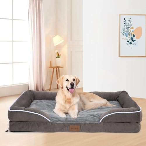 Luxurious Orthopedic Dog/Cat/Puppy Bed | High Density Foam for Jo...