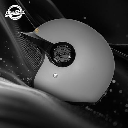 Image of Steelbird SBH 65 Retro 3.0 DOT and ISI Certified Open Face Helmet for Men and Women