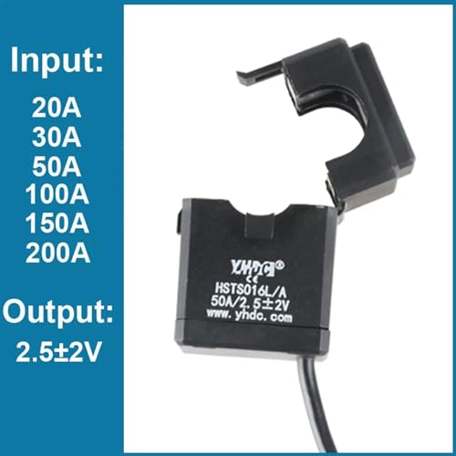 Transformador de corriente de pinza hsts016l sensor de corriente split core de 200a 3