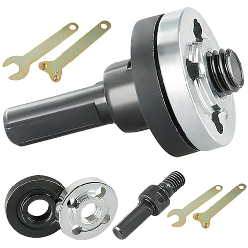 Angle Grinder Adapter, 10Pcs Electric Drill Angle Grinder Connecting Rod Set, Metal Adapter, Suitable for 10 to 13 mm Hand Drill Models