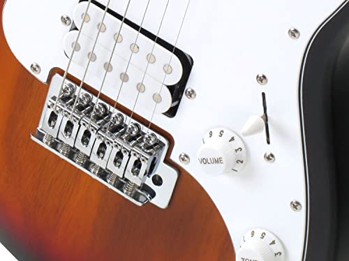 Rocktile Sphere Junior Guitare Eléctrique 3/4 Sunburst SET avec ampli, cable et sangle - Les Beatles, Paul McCartney, John Lennon, RIngo Starr, George Harrison Rocktile Sphere Junior Guitare Eléctrique 3/4 Sunburst SET avec ampli, cable et sangle – Image 5