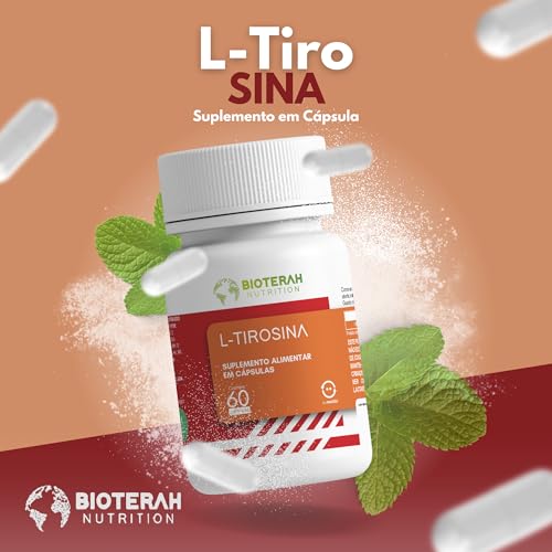 L-Tirosina 60CAPS BIOTERAH Suplemento Alimentar Vitaminas Auxilio Humor