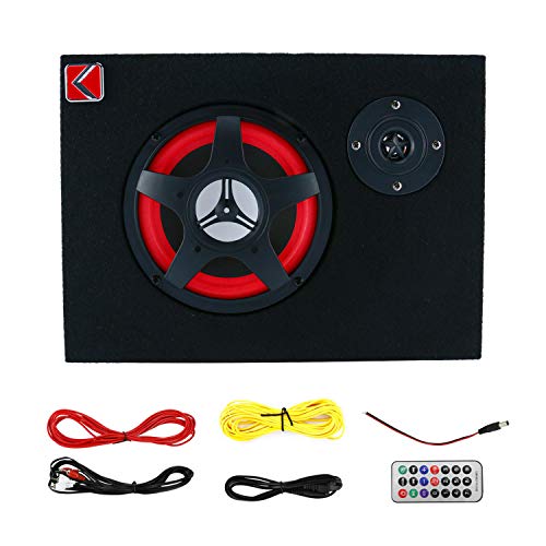 6   Active Car Under Seat Sub Woofer Bass Speaker Powered Amplifier 350W