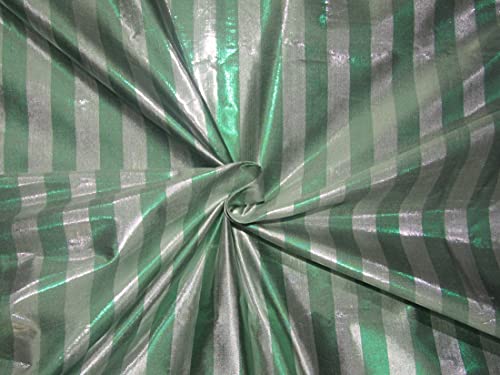 Tissu dupion de soie vert argenté DUPS67 robe de soirée chic