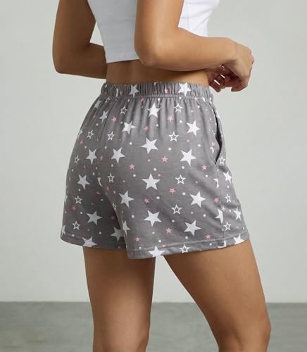 Image of ENJOYNIGHT Women Pajama Shorts Cotton Lounge Bottoms Sleep Shorts with Drawstring & Pockets