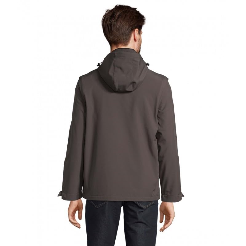 SOL'S Falcon softshell blouson modulable gris foncé taille XS - 6