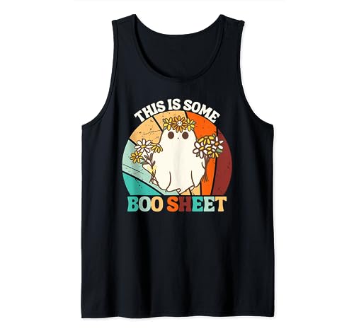 This is Some Boo Sheet Funny Halloween Retro Vintage Camiseta sin Mangas