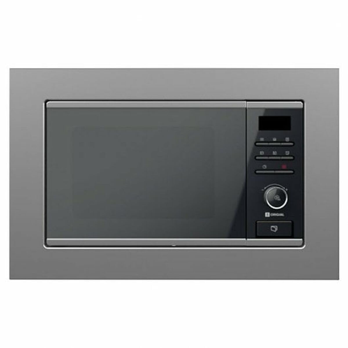 Infinityheat Built-in Grill Microondas Integrable 20L con Grill 1000W, Control Digital, 8 Programas Automáticos, Descongelación Inteligente, Plato Giratorio, Acero Inoxidable