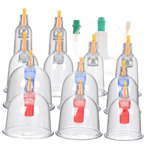 Tazas de ventosa transparentes para terapia de ventosas Didiseaon, accesorio para uso doméstico y salones de belleza, alivio del dolor miniatura 1
