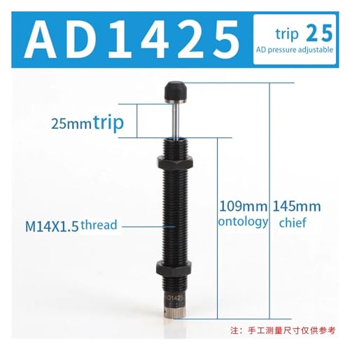 Amortiguador de presión ajustable AD1425 para absorber impactos mecánicos 3