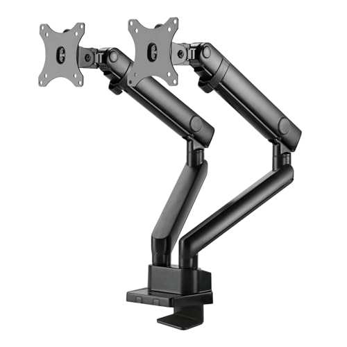 ACT Connectivity Monitorarm office premium, gasveer, 1 monitor Zwart