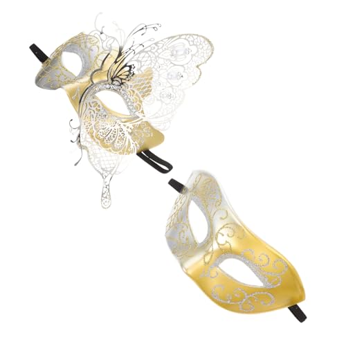 Masques de mascarade pour couples Halloween cosplay et accessoires de costume Beaupretty