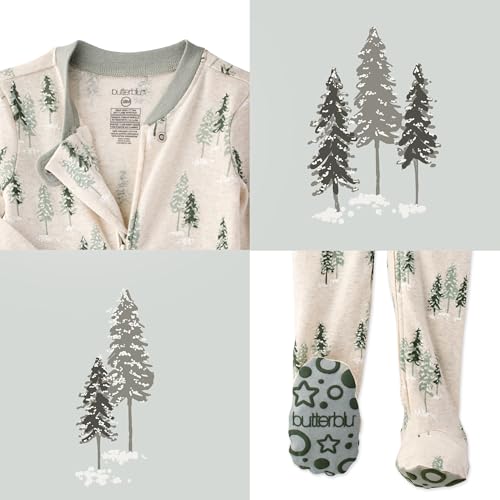 Image of Butterblu Family Jammies Matching Holiday Christmas Pajama Sets | GOTS Certified Organic Cotton for Baby, Toddler, Kids, Adults, and Pets, with Pockets, Perfect for Family Photos