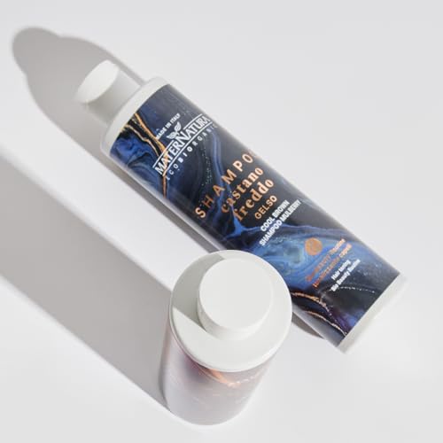 Maternatura, Shampoo Castano Freddo Gelso, Shampoo Tonalizzante Ideale Per Sfumature Fredde, Bio Beauty Routine Tonalizzante Castano Freddo - 250 Ml - 3
