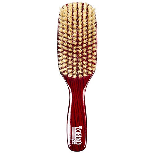Torino Pro Wave Brush #1290 - By Brush King - Soft, 8 Row Long Handle 360 Waves Brush #TOP3