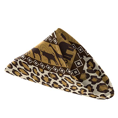 Zzwwr G38381790P381C416S789 Stylish African Wild Animals Leopard Pattern Cloth Napkins thumb #1