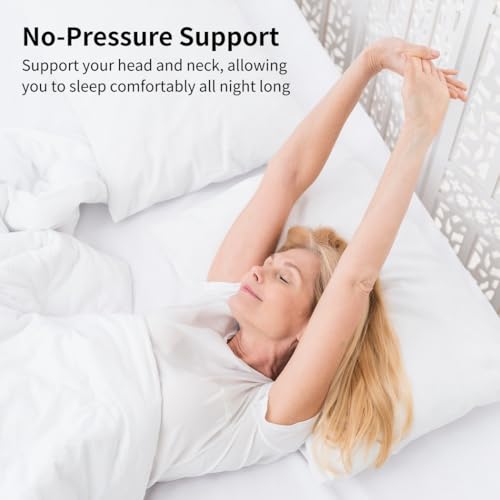Almohada de poliéster tamaño queen con grosor 18 cm miniatura 5