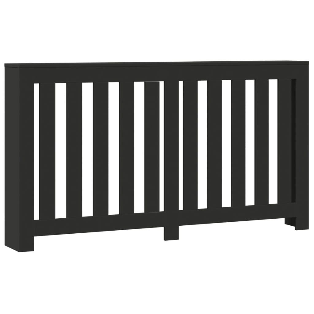 vidaXL Radiator Coating, Heating Coating, Modern Design, Radiator Cover for Living Room, Radiator Cover, Black, 149 x 20 x 82 cm, Wood Material