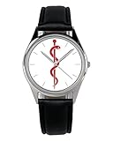 Marken Uhrwerk Kaliber PC21S Geschenk für Arzt Apotheker Doctor Ärzte Uhr 20026-B
