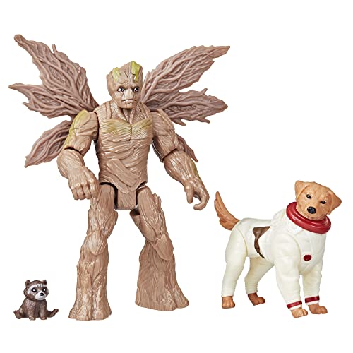 Marvel Guardians of the Galaxy Vol. 3 Action Figures, Groot, Baby Rocket Cosmo Action Figures, Multicolor - Image 4