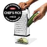 OXO Good Grips 4-Sided Box Grater for Cheese & Vegetables with Container - Image 4