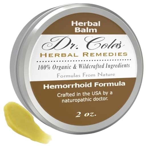 Dr Cole's Hemorrhoid Treatment - Organic Herbal Ointment for Hemorrhoid Relief - Natural Remedy for All Types of Internal and External, Hemorrhoids - Soothes Itching, Swelling & Pain – All Ages