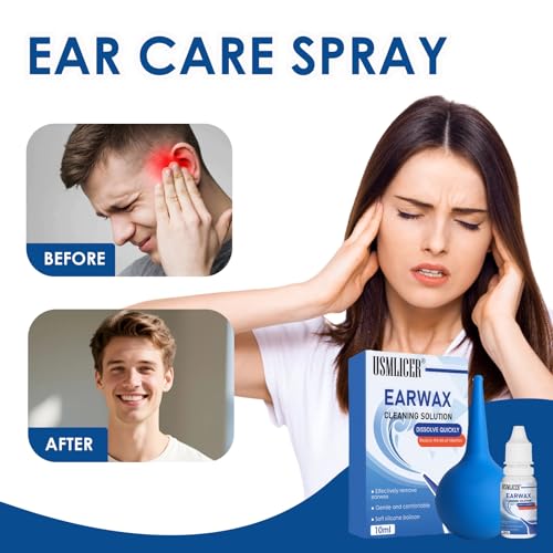 Ohrenschmalzentferner 10 ml, Ohrentropfen zur Ohrenreinigung, schnell auflösend, sanft und effective Reinigung der Ohren