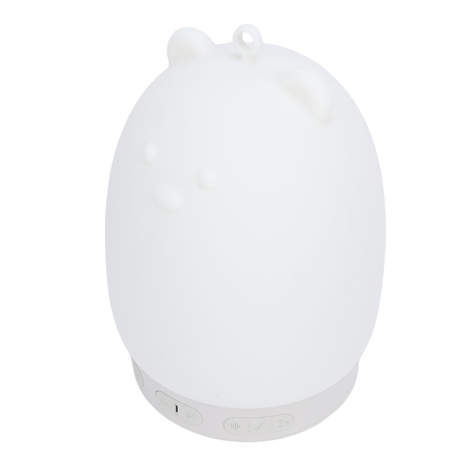 SUNGOOYUE Veilleuse, Ours Mignon, 3 Niveaux d'intensité Variable, 1800 MAh, Rechargeable, Bruit Blanc, Haut-parleur Bluetooth en Silicone avec 31 Sons Apaisants pour Chambre de bébé