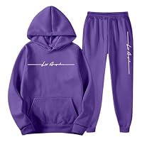 Trainingsanzug Herren Einfarbig Y2k Hoodie Langarm Hausanzug 2-Teilig Fitness Kapuzenpullover Jogginghose Zweiteiler Gym Set Tracksuit Sportanzug Freizeitanzug Sport Klamotten Baggy Jogginganzug – Ansicht 2