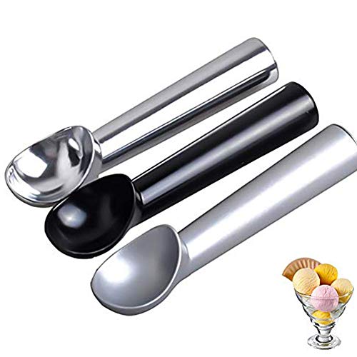 Cuchara para Helado Cucharas de helado/Aluminio Ice Cream Scoop/Cuchara de helado profesional antiadherente/3 piezas