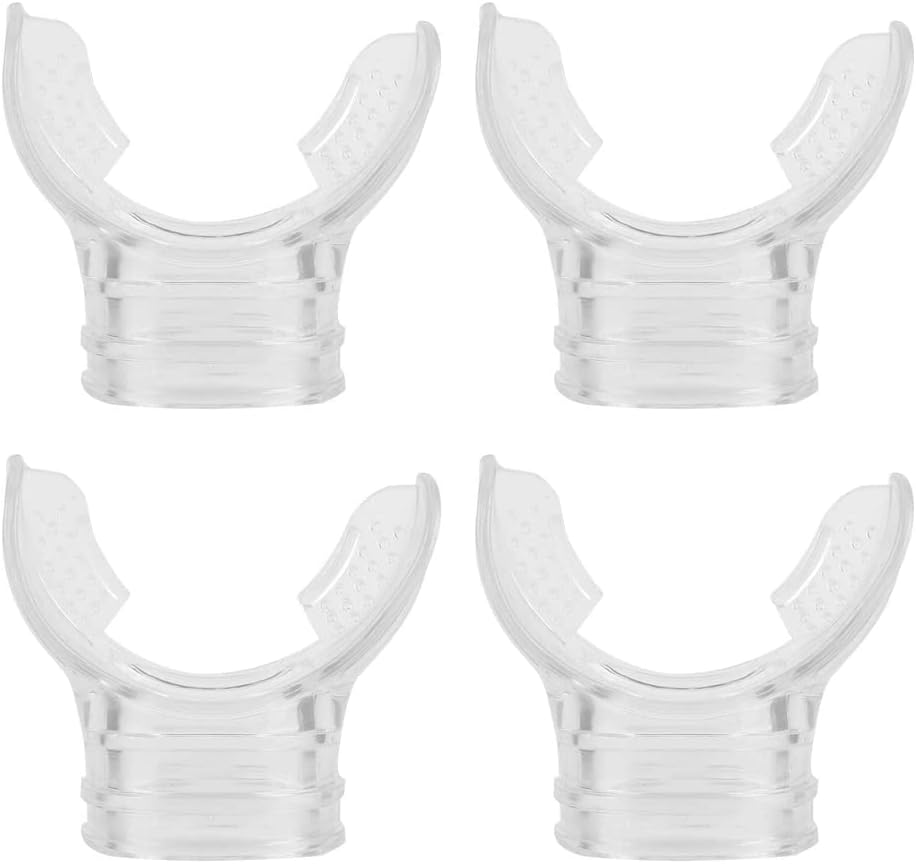 4 Pcs Diving Bite Mouthpiece Snokel Mouthpiece Transparent Snorkel Mouthpiece for Dive Shops Professional Diving Diving Swimming Training