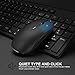 Rechargeable Wireless Keyboard and Mouse Combo- J JOYACCESS 2.4G Compact Quiet Slim Wireless Keyboard Mouse Combo for Laptop,PC,Desktop,Computer,Windows- Black