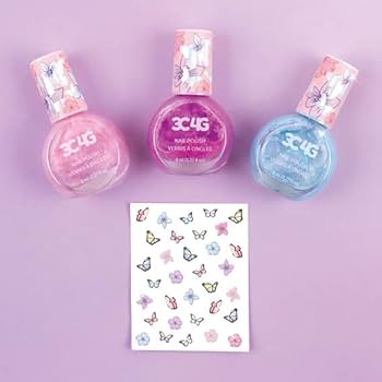 Amazon.co.jp: キッズコスメ 水溶性ネイル3本入り