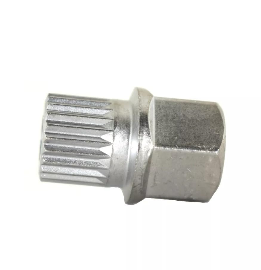 Wheel Lock Key Anti-Theft Lug Nut Screw ABC0/10PT Compatible with VW Volkswagen Audi (Silver) (ABC0/10PT)
