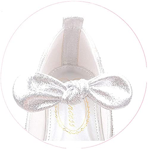 Girls Glitter Rhinestone Party Wedding School Uniform Ballerina Ballet Mary Janes Flats Dress Shoes (Toddler/Little Kid)4