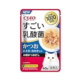 チャオ すごい乳酸菌パウチ かつお ささみ・おかか入り 40g 製品画像