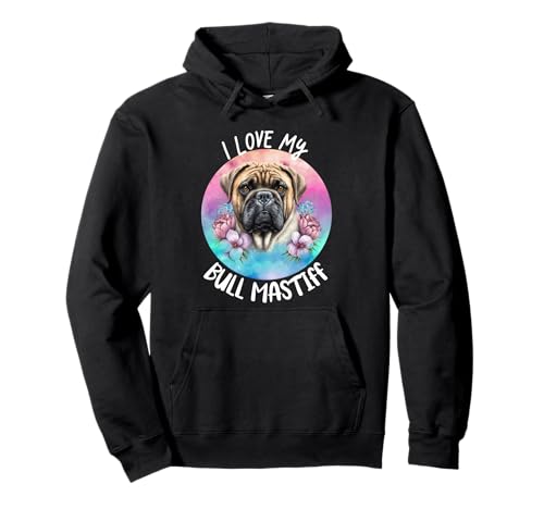 I Love My Bull Mastiff �ԕ� �q�� �� �O���t�B�b�N �p�[�J�[