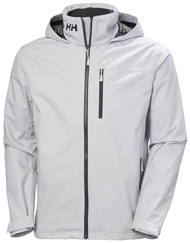 Helly-Hansen Men's Crew Hooded Jacket 2.0, 853 Grey Fog, X-Large